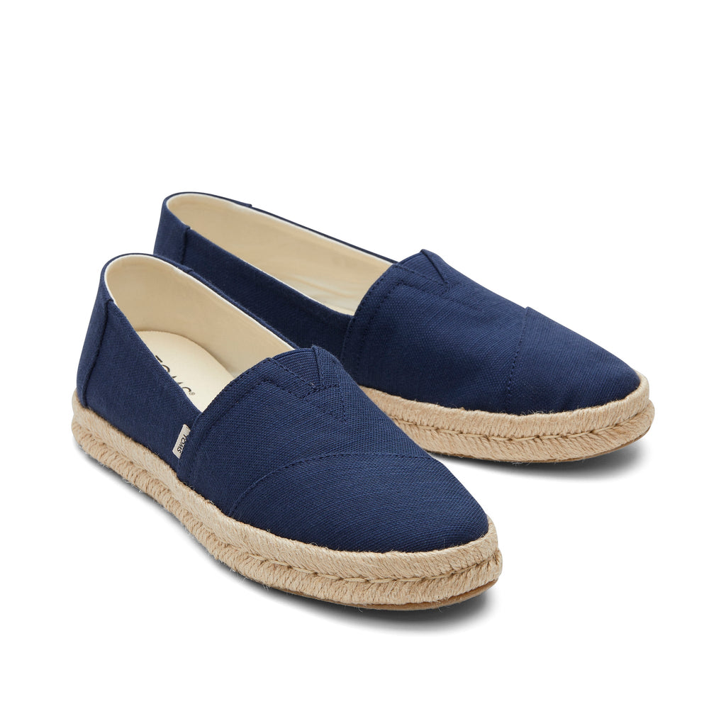 Alpargata Rope 2.0 Navy Recycled Cotton Espadrille Front View