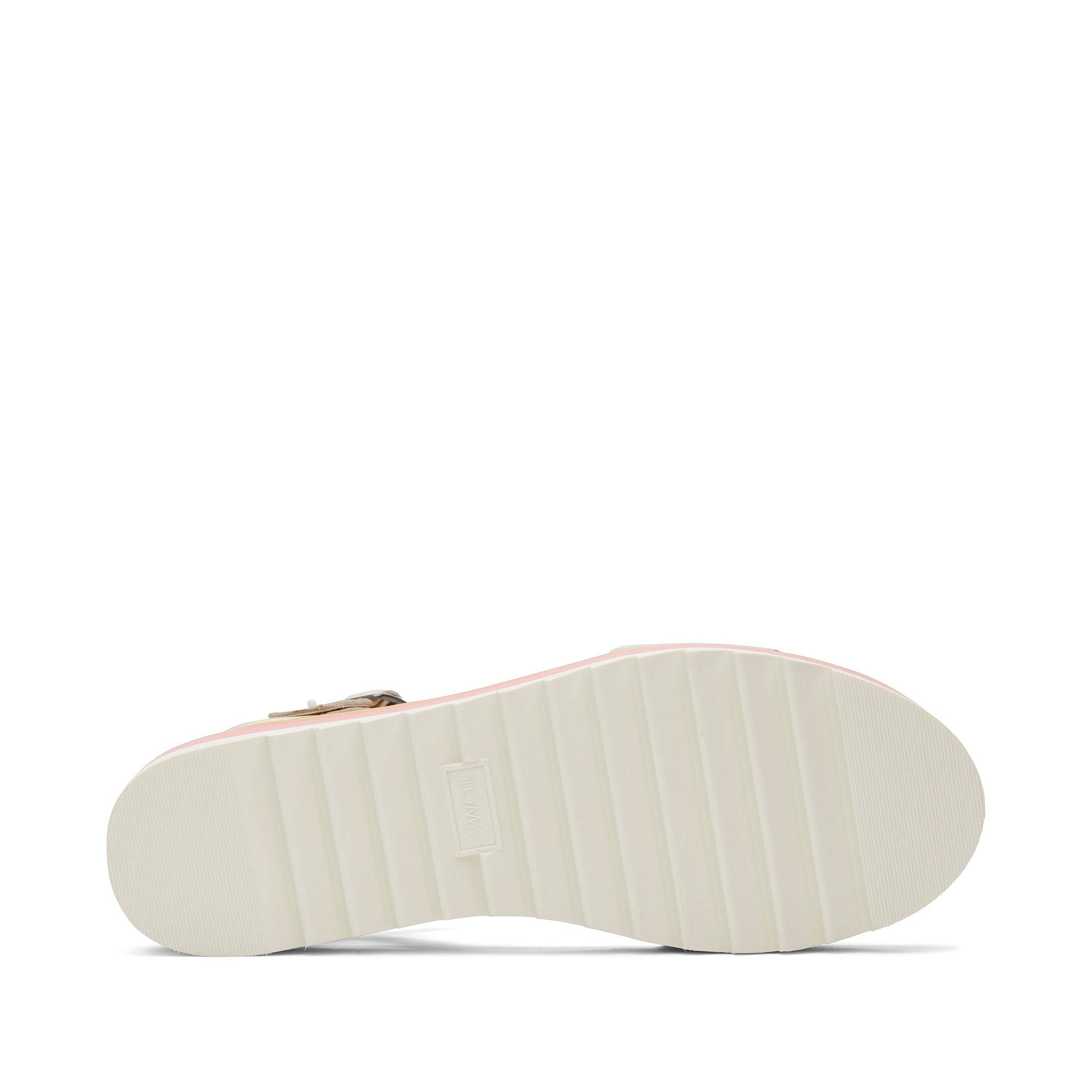 Brynn Cream Leather Platform Sandal Bottom Sole View