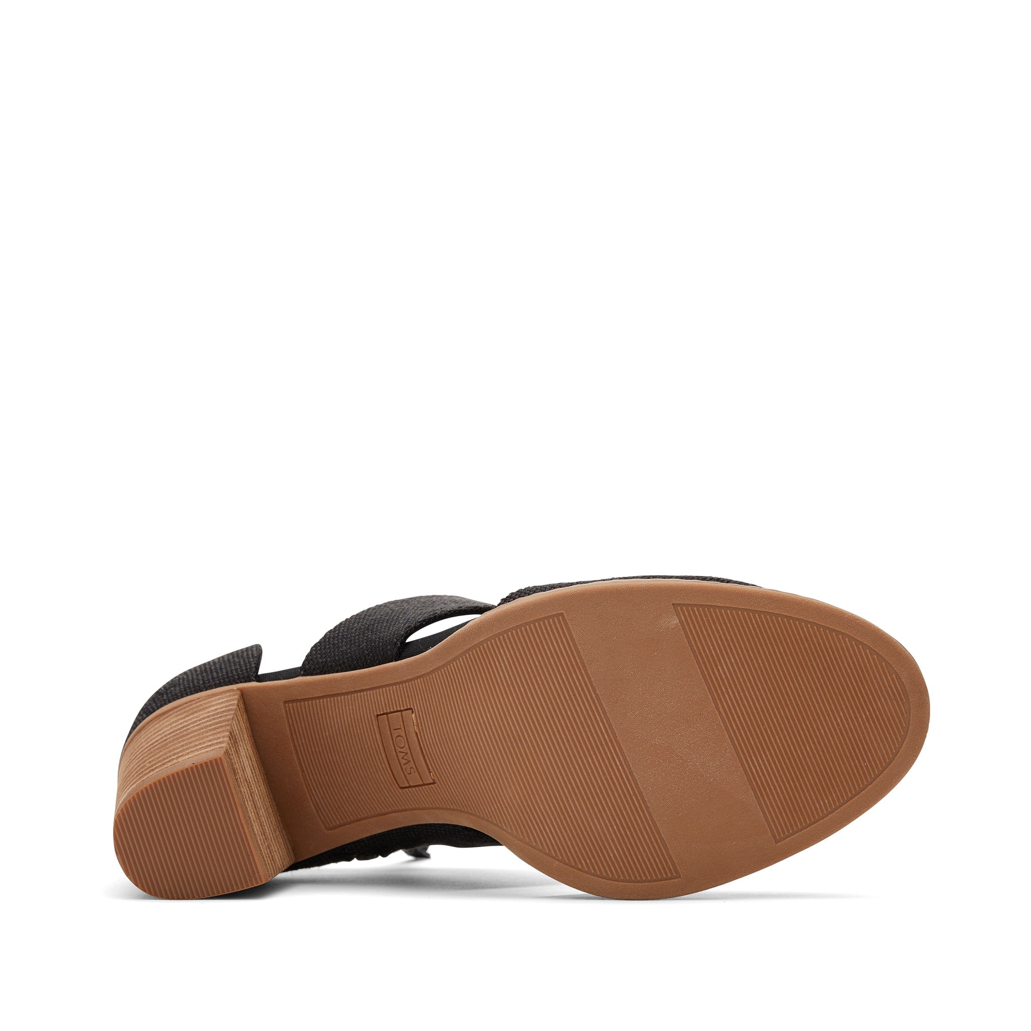 Milan Black Closed Toe Heel Bottom Sole View