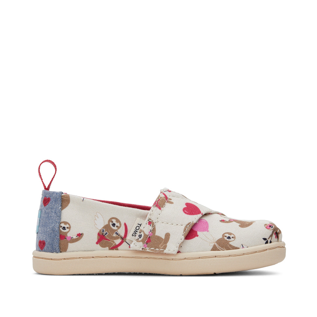 Alpargata Valentines Day Sloths Toddler Shoe Side View