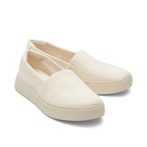 Kameron Natural Slip On Sneaker Front View