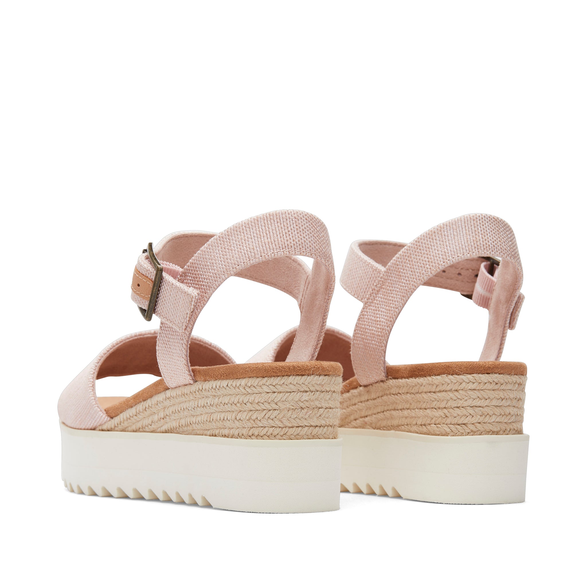 Diana Pink Wedge Sandal Back View