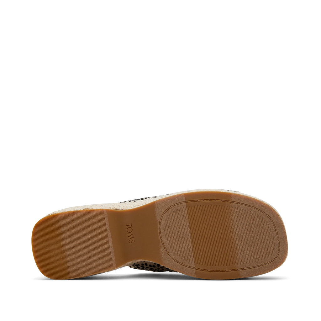 Laila Mule Mini Cheetah Platform Sandal Bottom Sole View