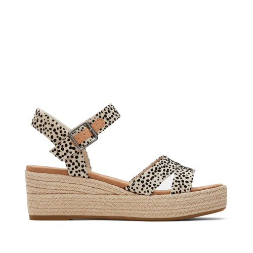 Audrey Mini Cheetah Wedge Sandal Side View