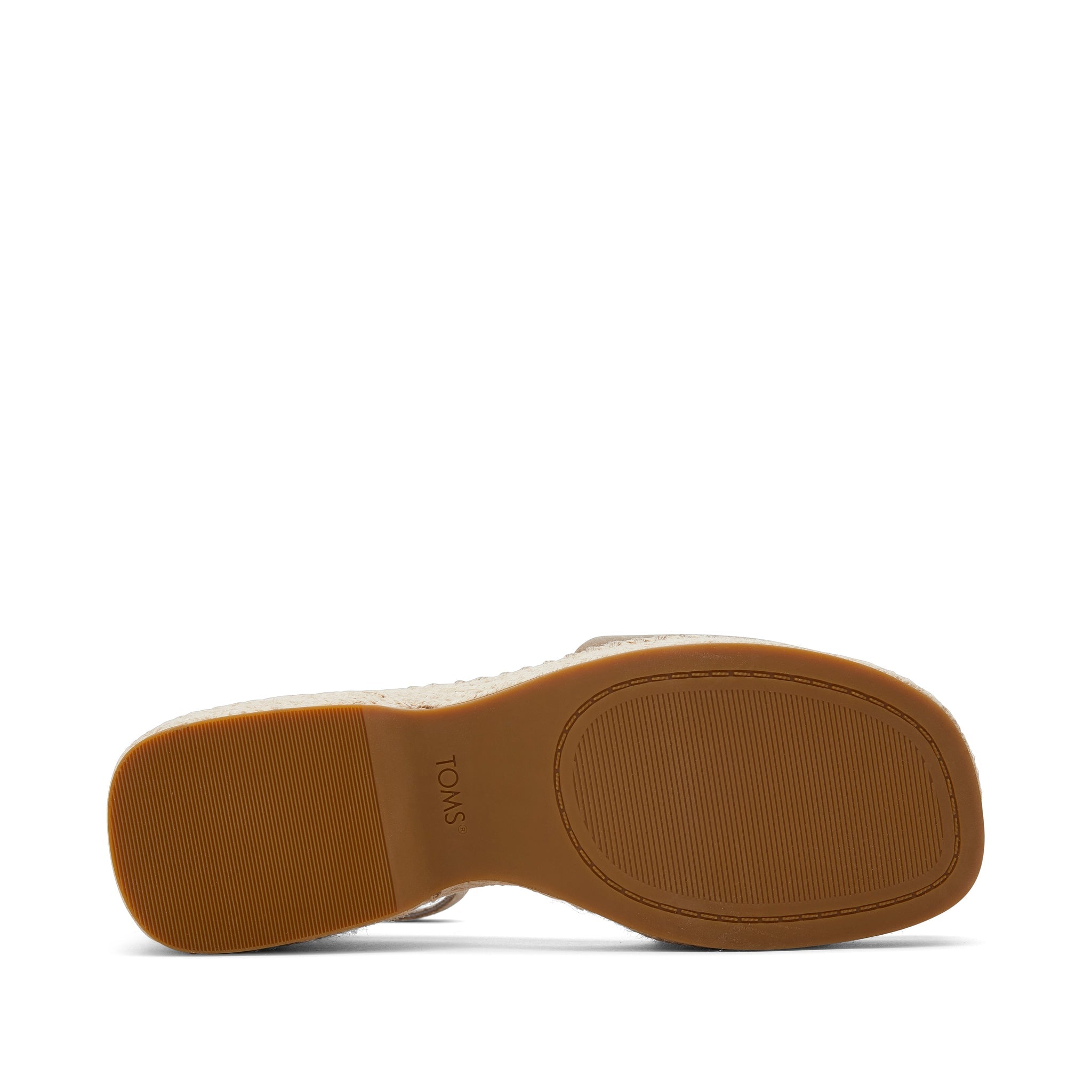 Laila Taupe Suede Platform Sandal Bottom Sole View