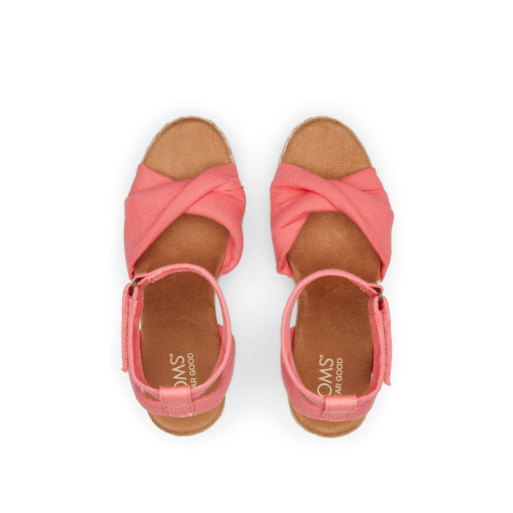 Marisela Pink Wedge Sandal Top View