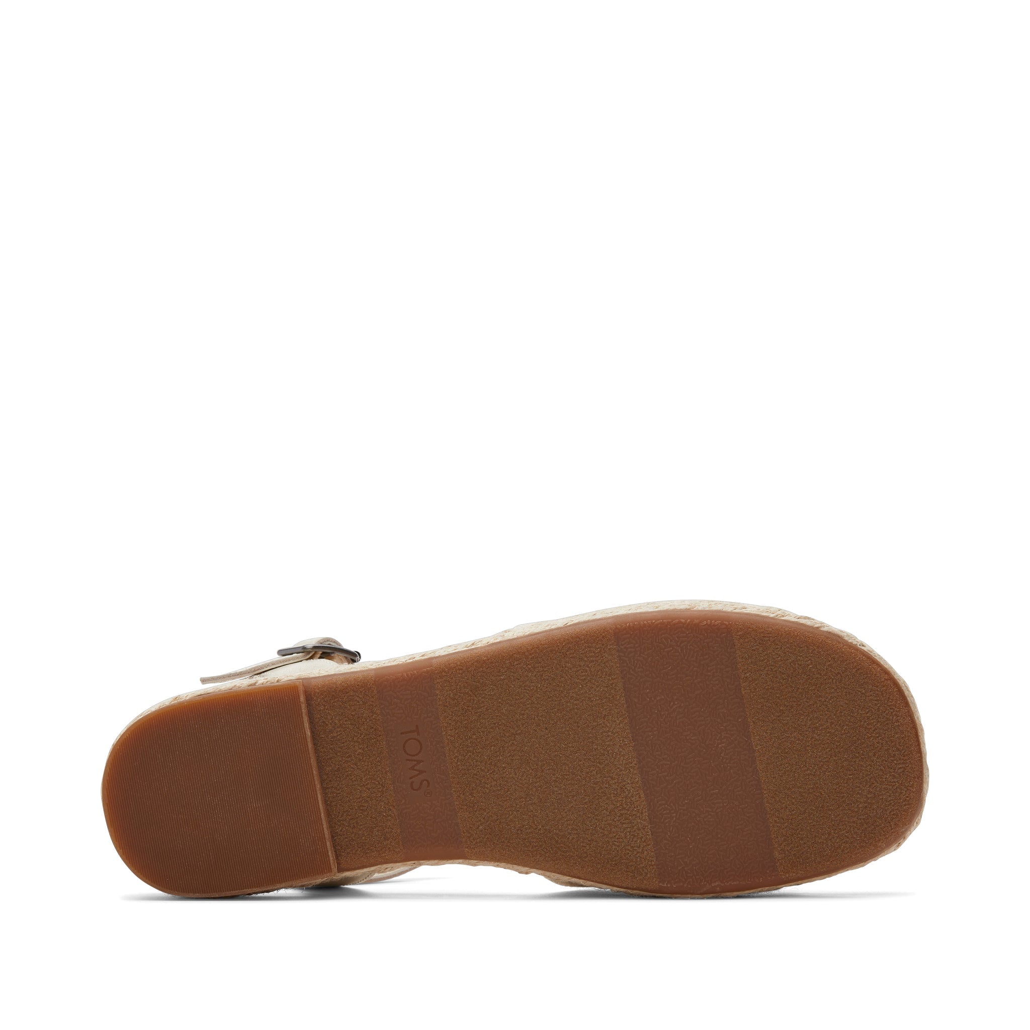 Abby Natural Flatform Espadrille Sandal Bottom Sole View
