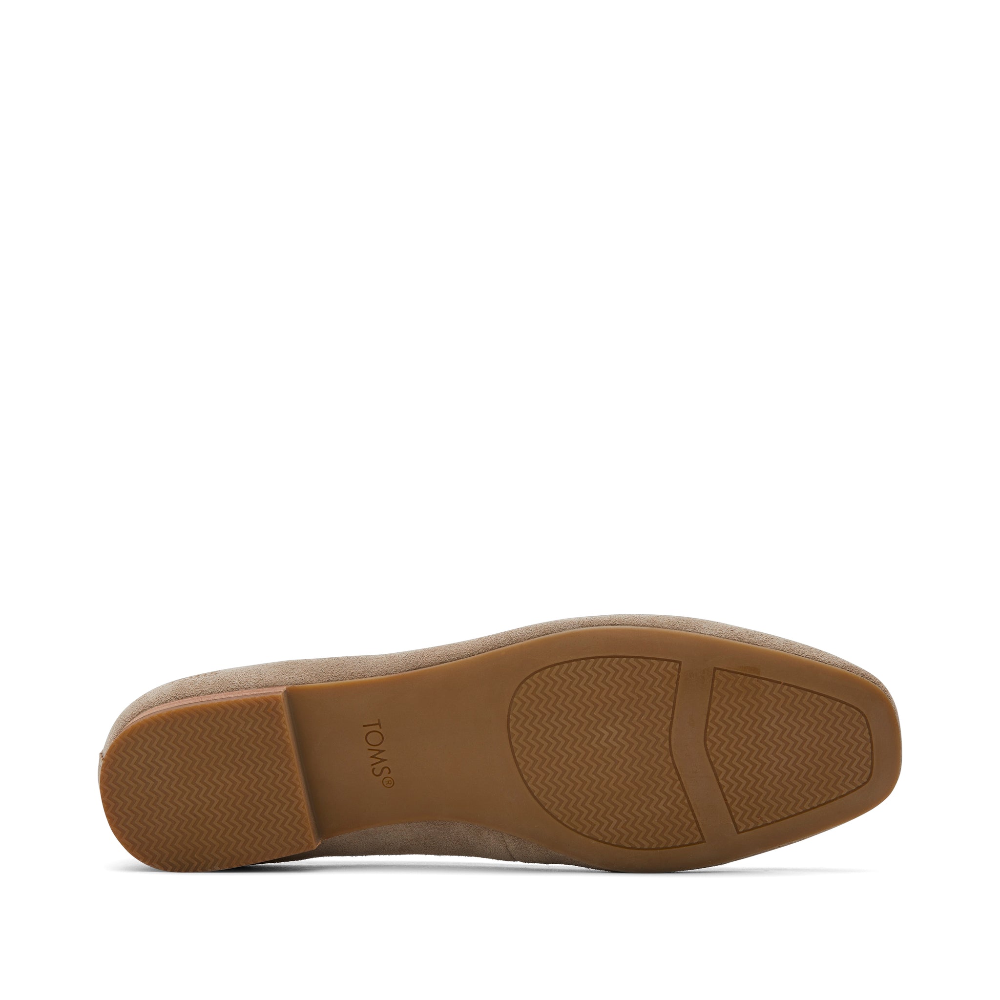 Briella Taupe Suede Flat Bottom Sole View