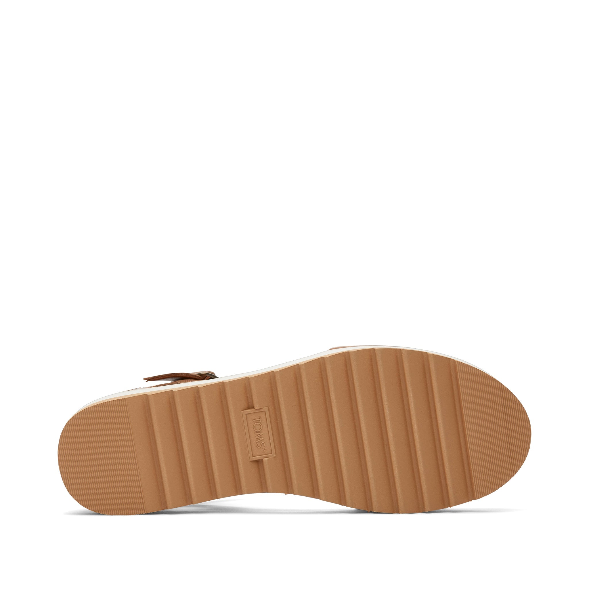Brynn Tan Leather Platform Sandal Bottom Sole View