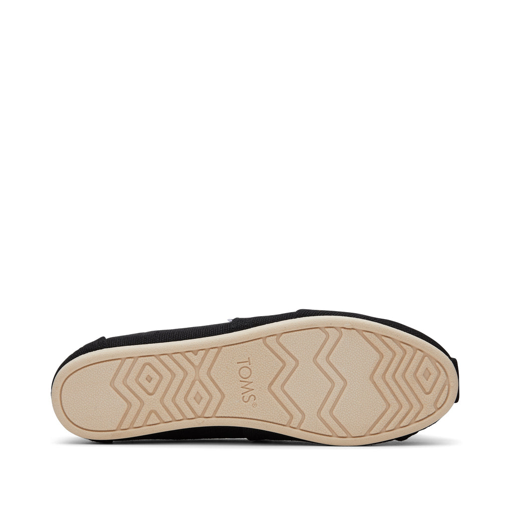Alpargata Black Heritage Canvas Bottom Sole View