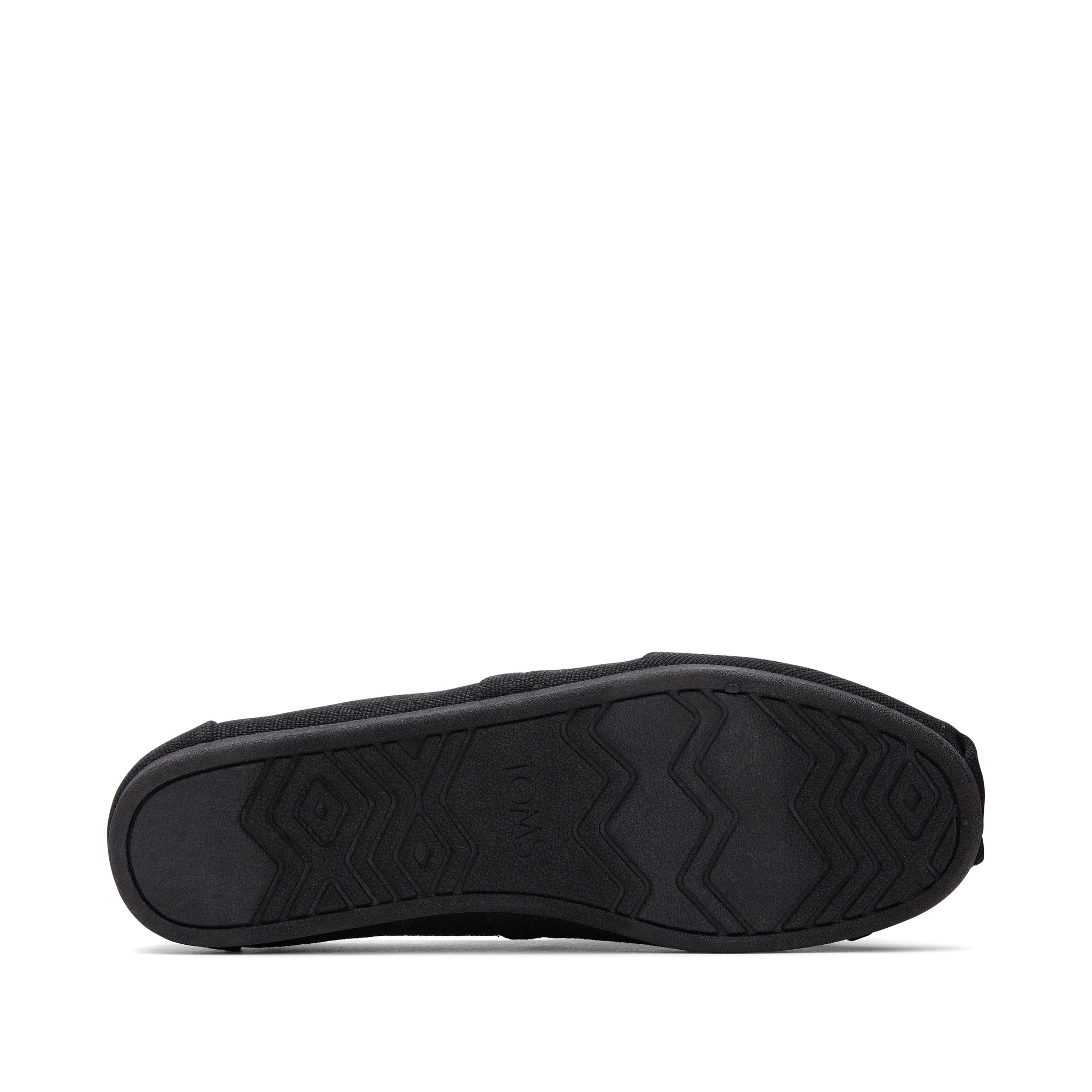 Alpargata All Black Heritage Canvas Bottom Sole View