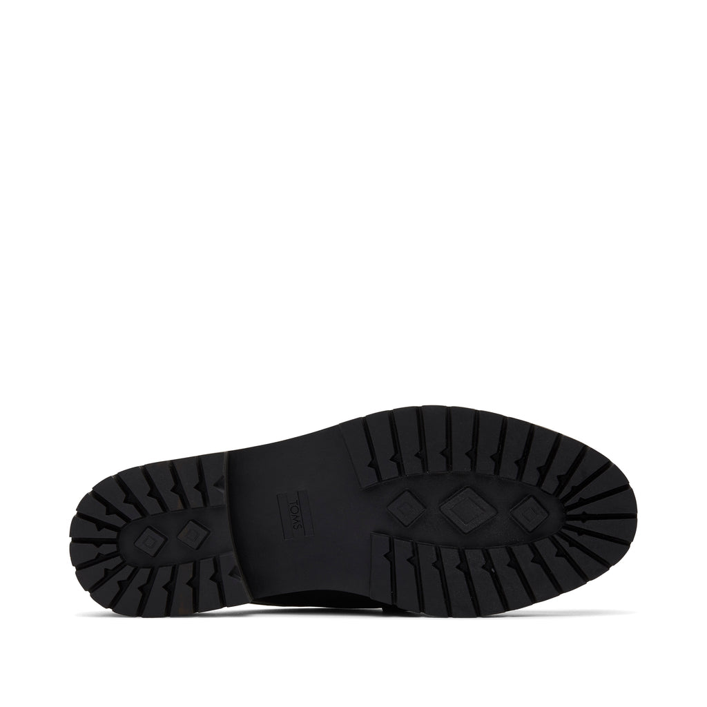 Cara Mule Black Leather Loafer Bottom Sole View