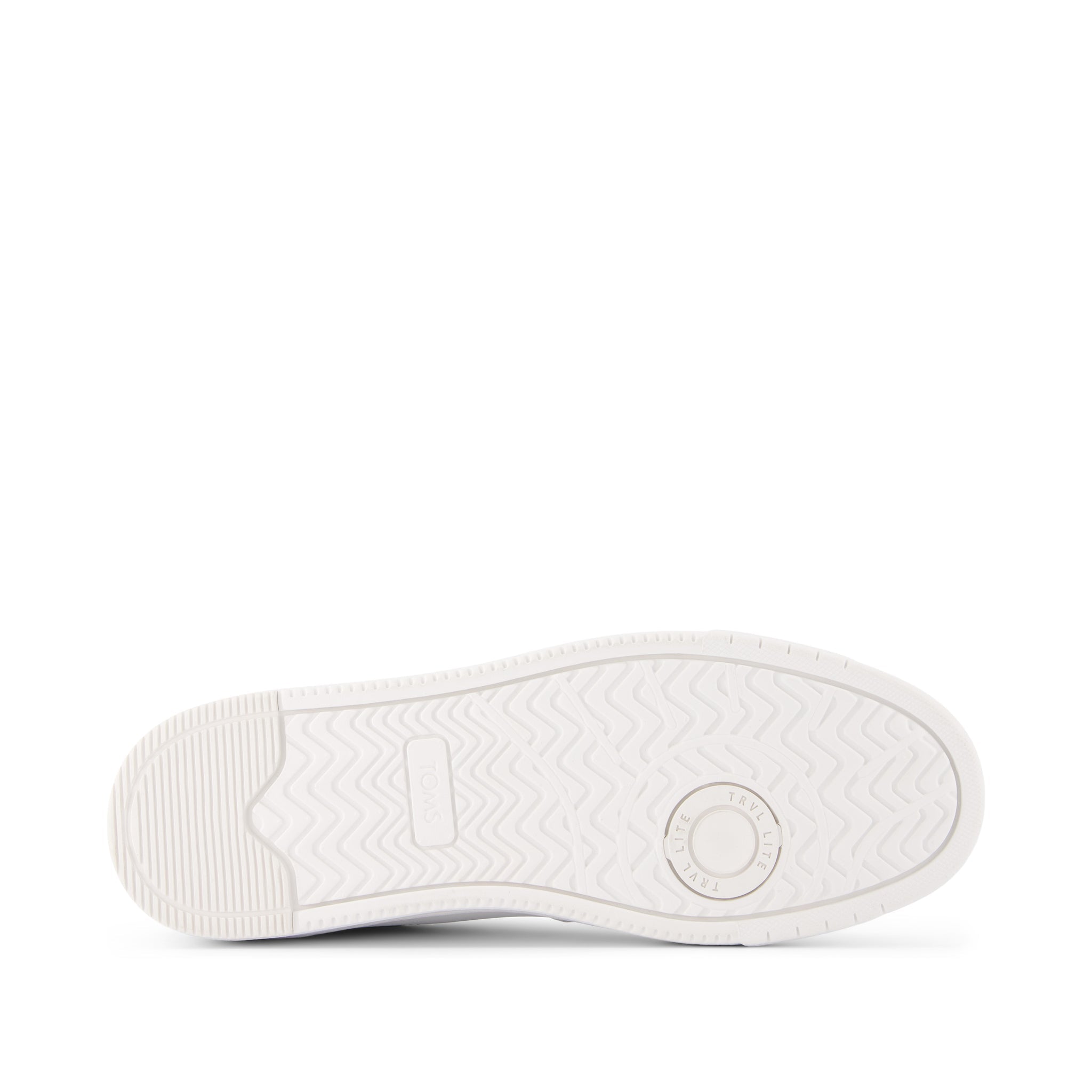 TRVL LITE Court White Leather Sneaker Bottom Sole View