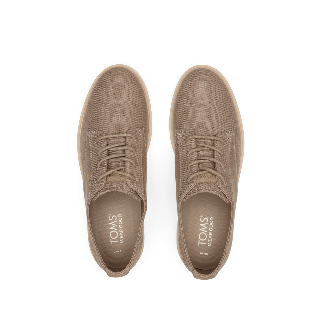 Navi TRVL LITE Taupe Heritage Canvas Dress Shoe Top View