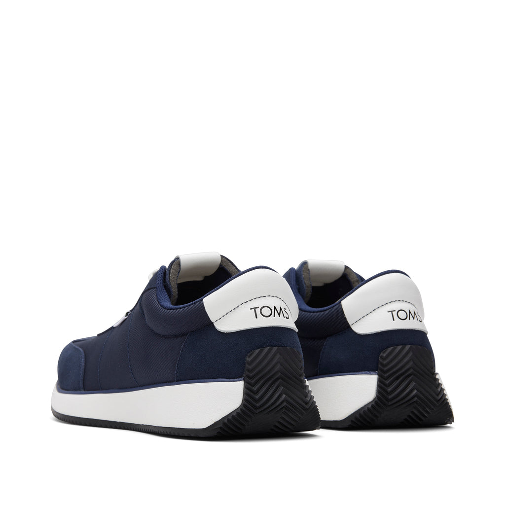 Wyndon Navy Jogger Sneaker Back View