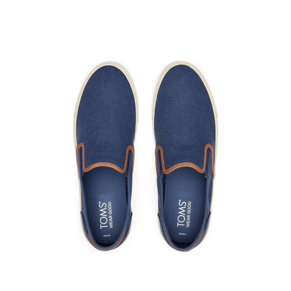 Baja Blue Synthetic Trim Slip On Sneaker Top View