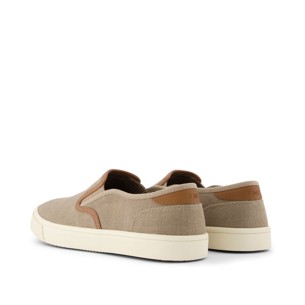 Baja Taupe Synthetic Trim Slip On Sneaker Back View