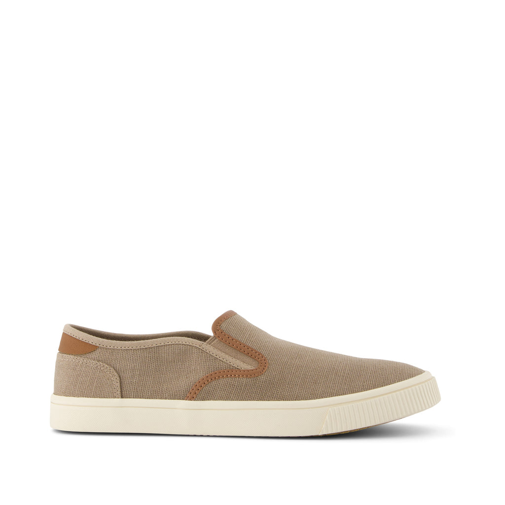 Baja Taupe Synthetic Trim Slip On Sneaker Side View