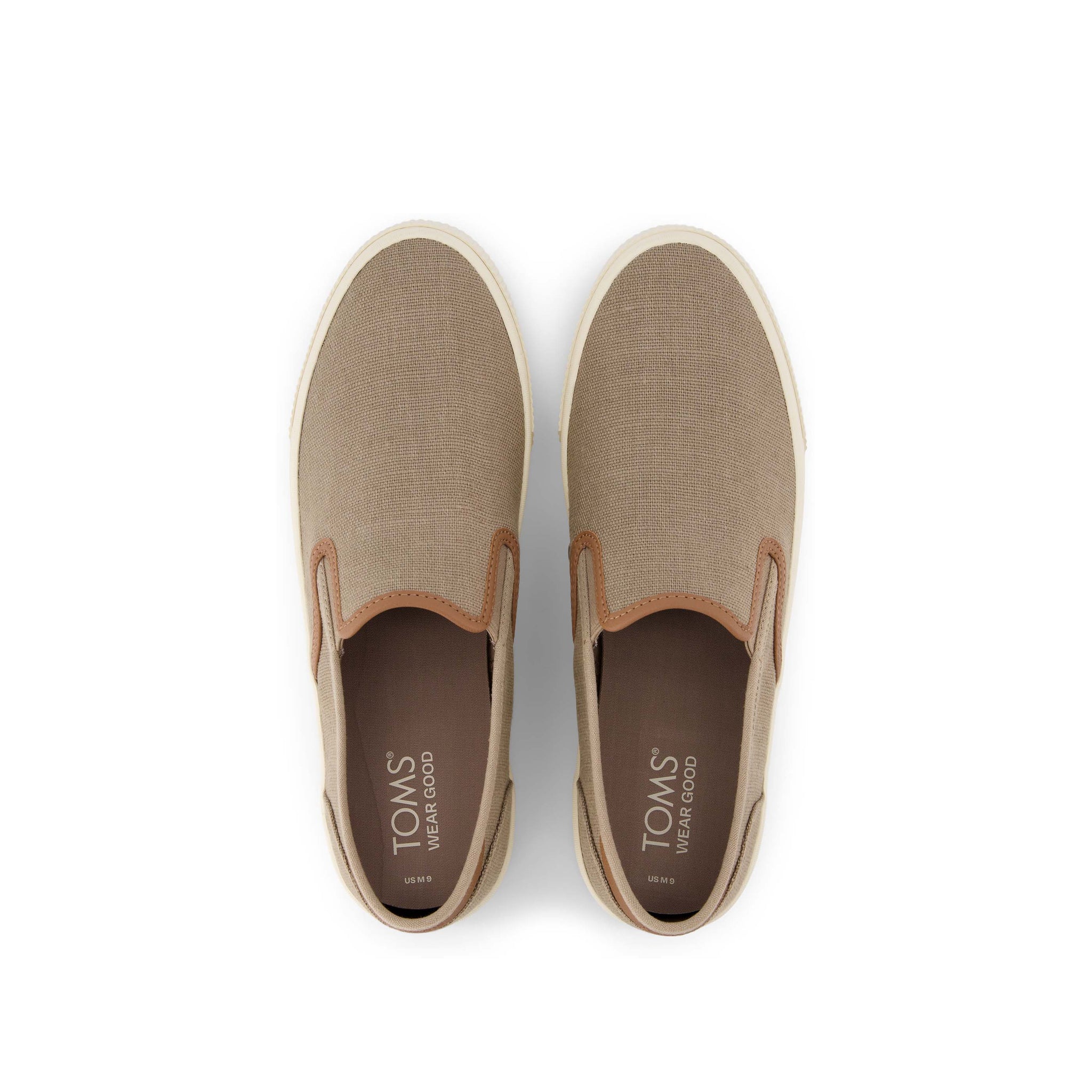 Baja Taupe Synthetic Trim Slip On Sneaker Top View