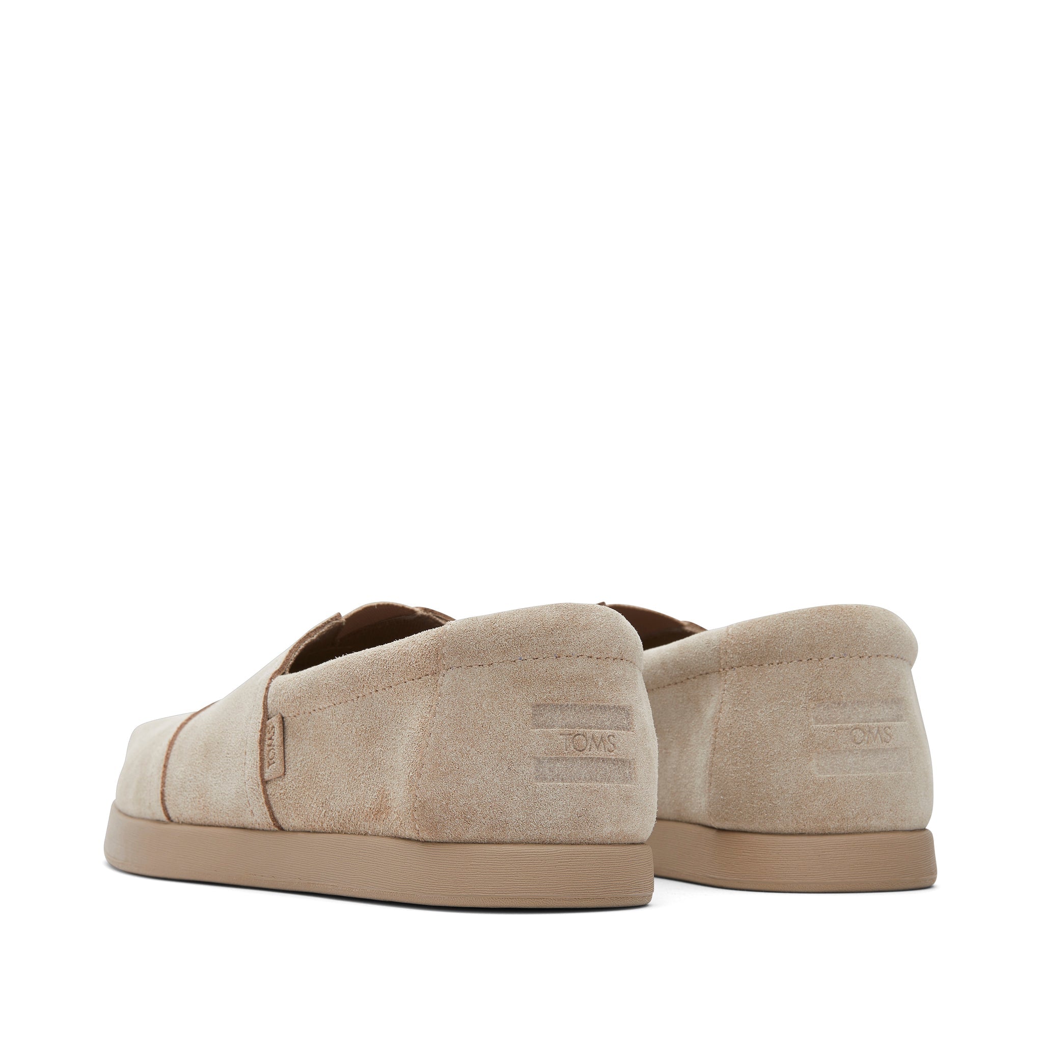 Alp Fwd Taupe Distressed Suede Back View