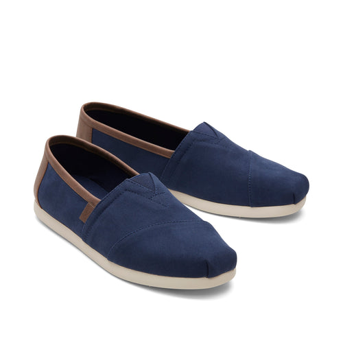 Alpargata Navy Synthetic Trim Front View