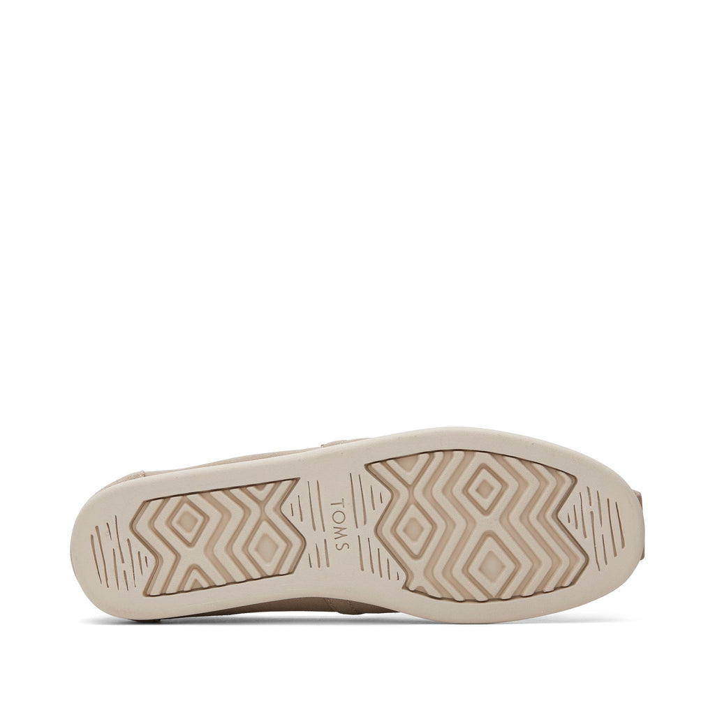 Alpargata Taupe Suede Brushed Twill Bottom Sole View