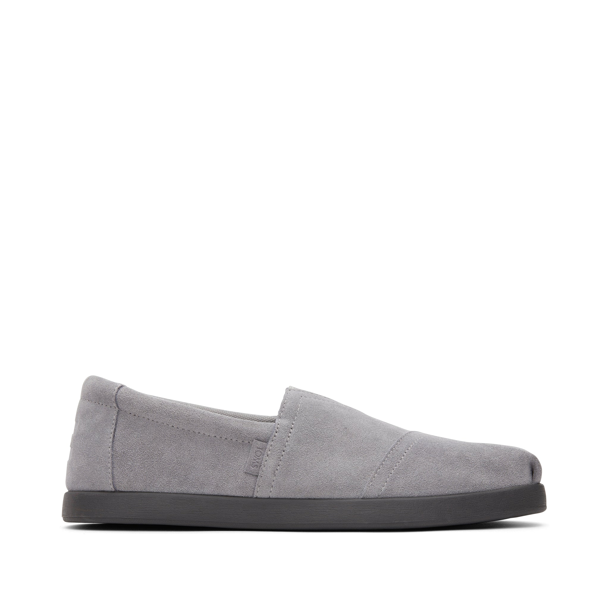 Alp Fwd Grey Distressed Suede Side View