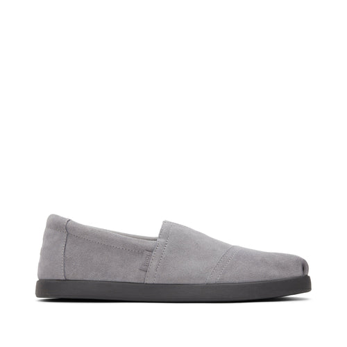 Alp Fwd Grey Distressed Suede Side View