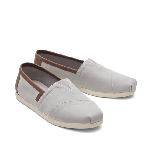 Alpargata Grey SyntheticTrim Front View