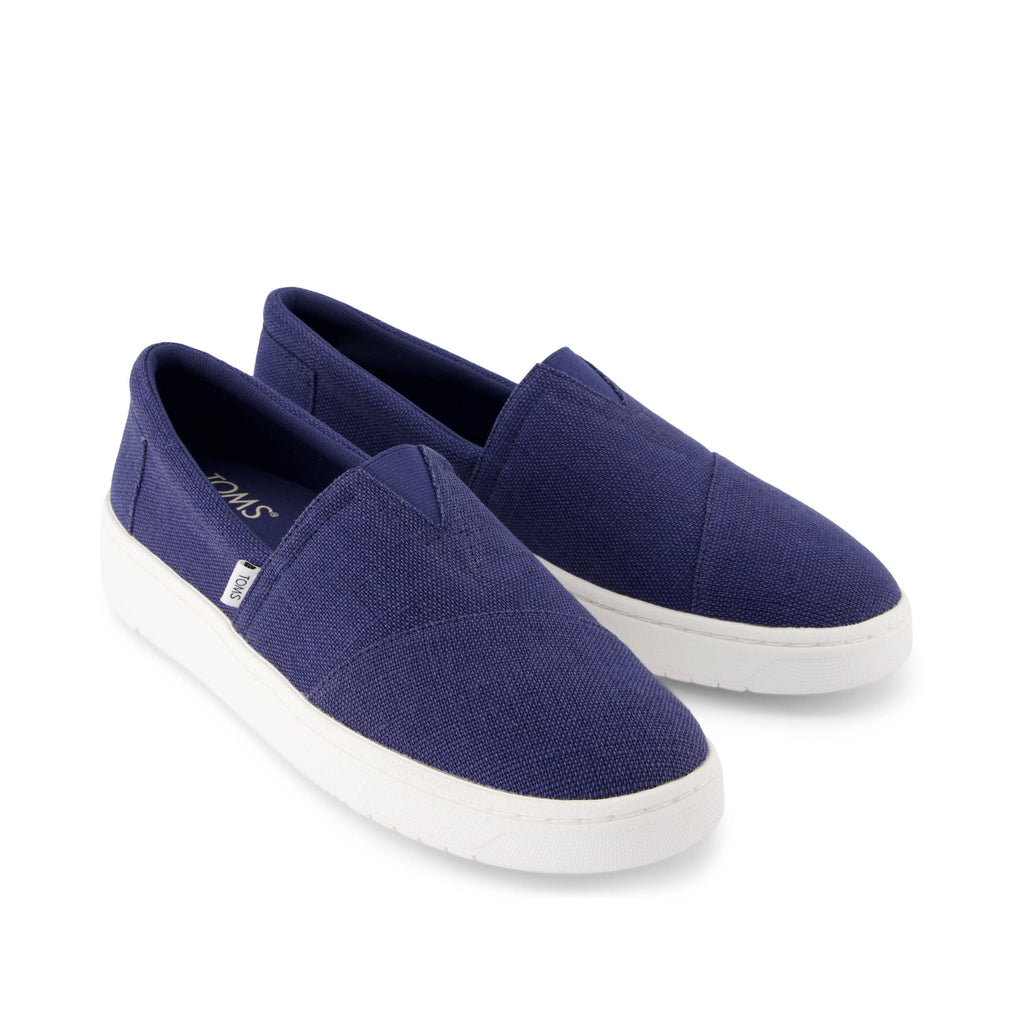 TRVL LITE Alpargata Blue Slip On Sneaker Front View