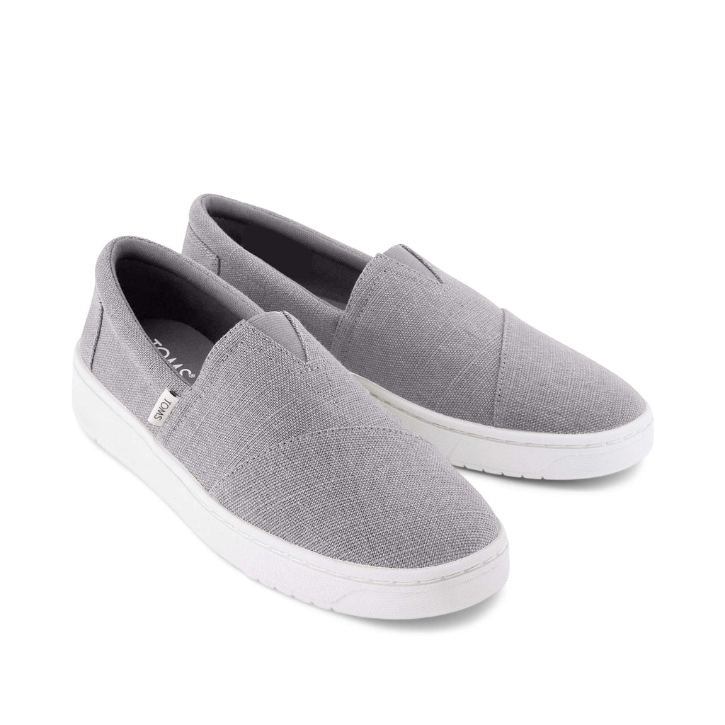 TRVL LITE Alpargata Grey Slip On Sneaker Front View