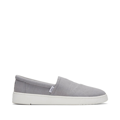 TRVL LITE Alpargata Grey Slip On Sneaker Side View