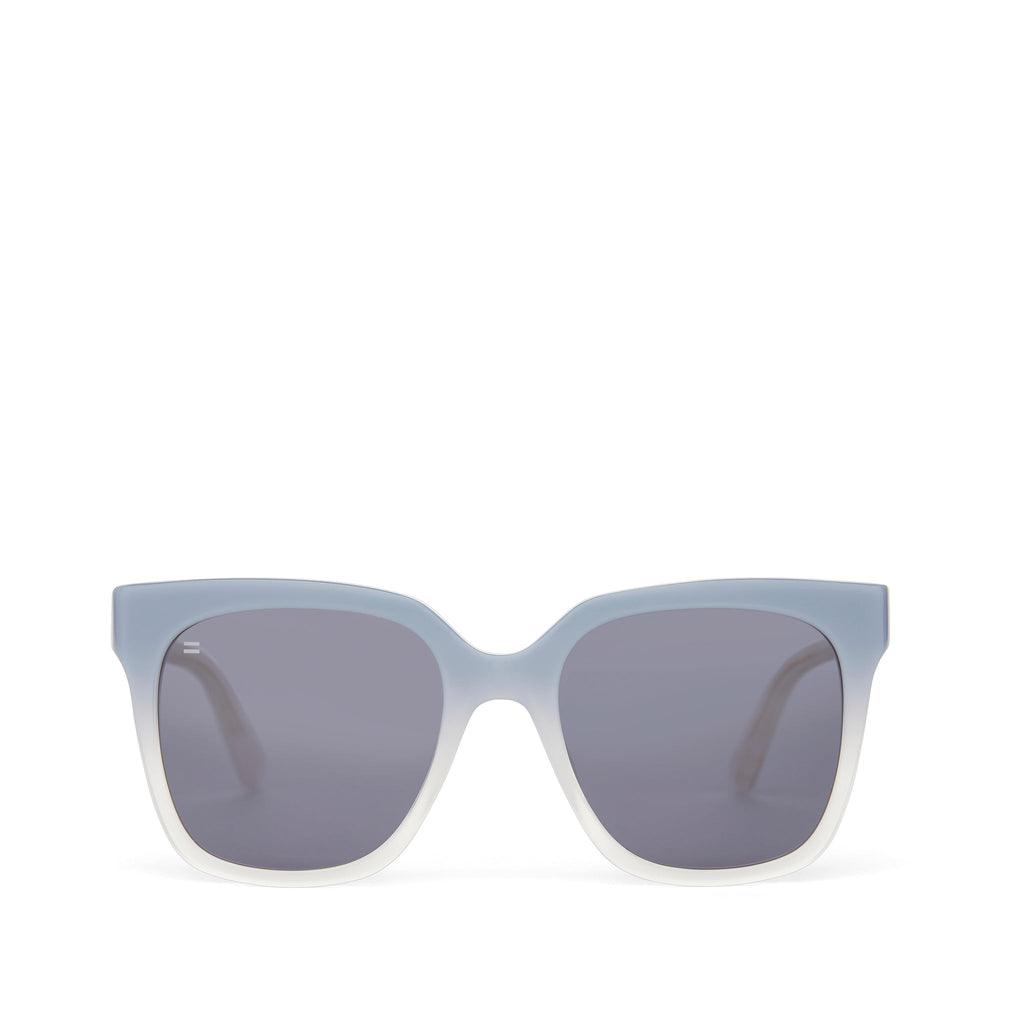 Natasha Chalky Blue Fade Handcrafted Sunglasses Front View