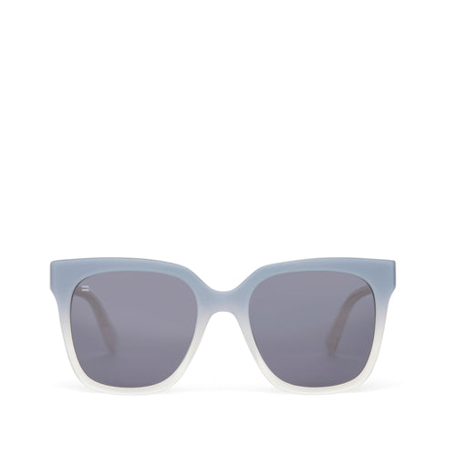 Natasha Chalky Blue Fade Handcrafted Sunglasses Front View