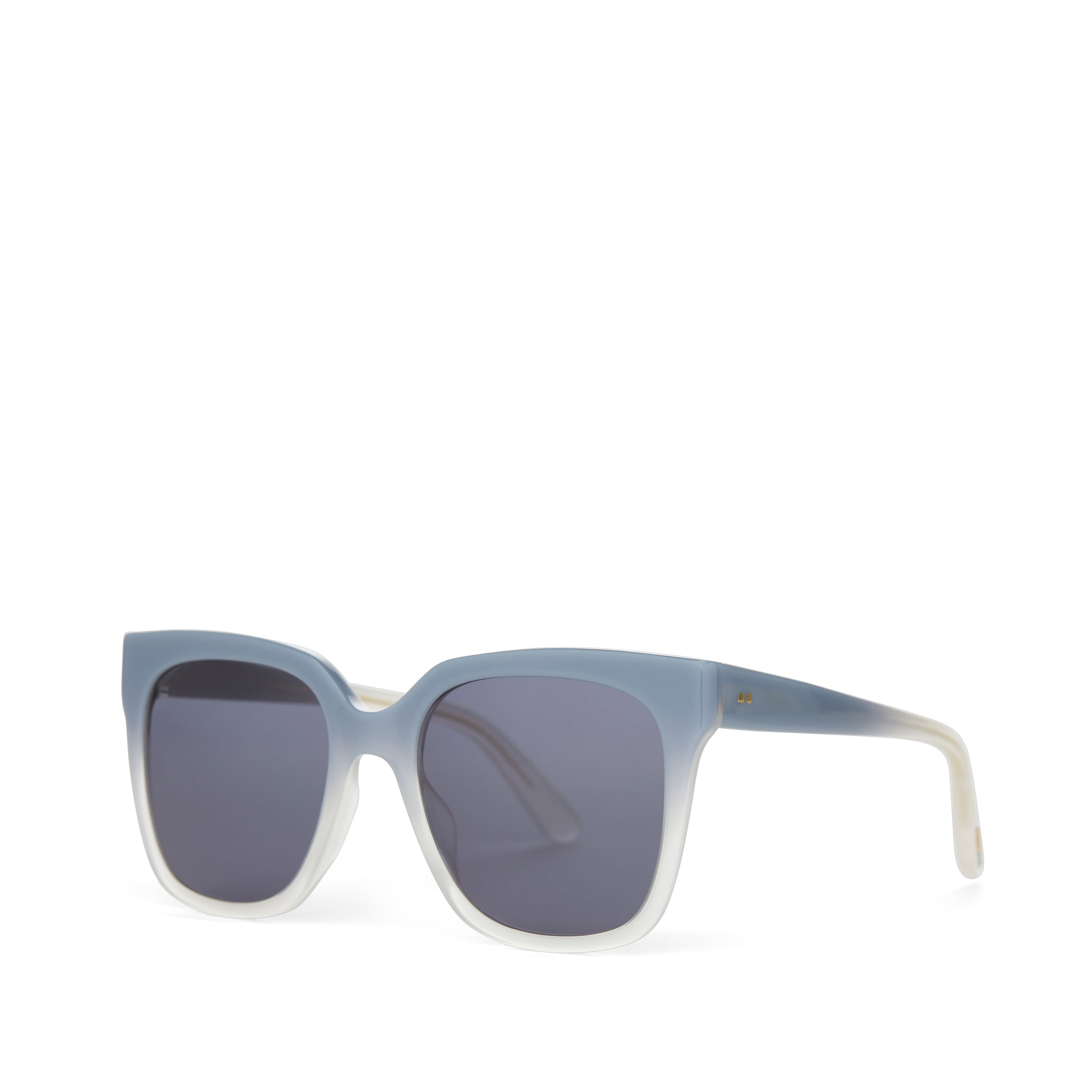 Natasha Chalky Blue Fade Handcrafted Sunglasses Side View