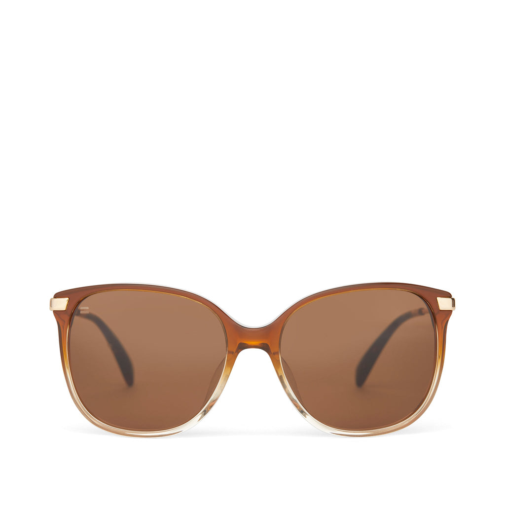 Sandela 201 Cappuccino Champagne Fade Handcrafted Sunglasses Front View