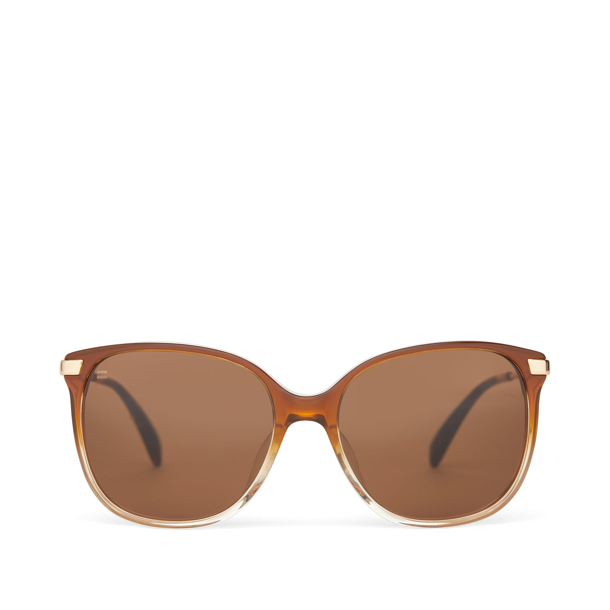 Sandela 201 Cappuccino Champagne Fade Handcrafted Sunglasses Front View