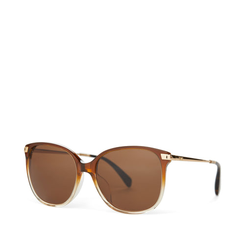 Sandela 201 Cappuccino Champagne Fade Handcrafted Sunglasses Side View