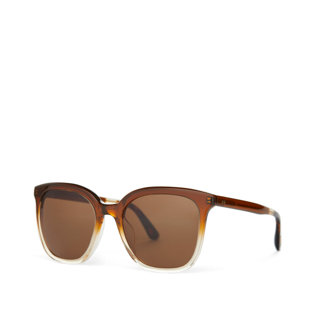 Charmaine Cappuccino Champagne Fade Handcrafted Sunglasses Side View