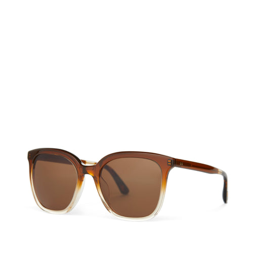 Charmaine Cappuccino Champagne Fade Handcrafted Sunglasses Side View