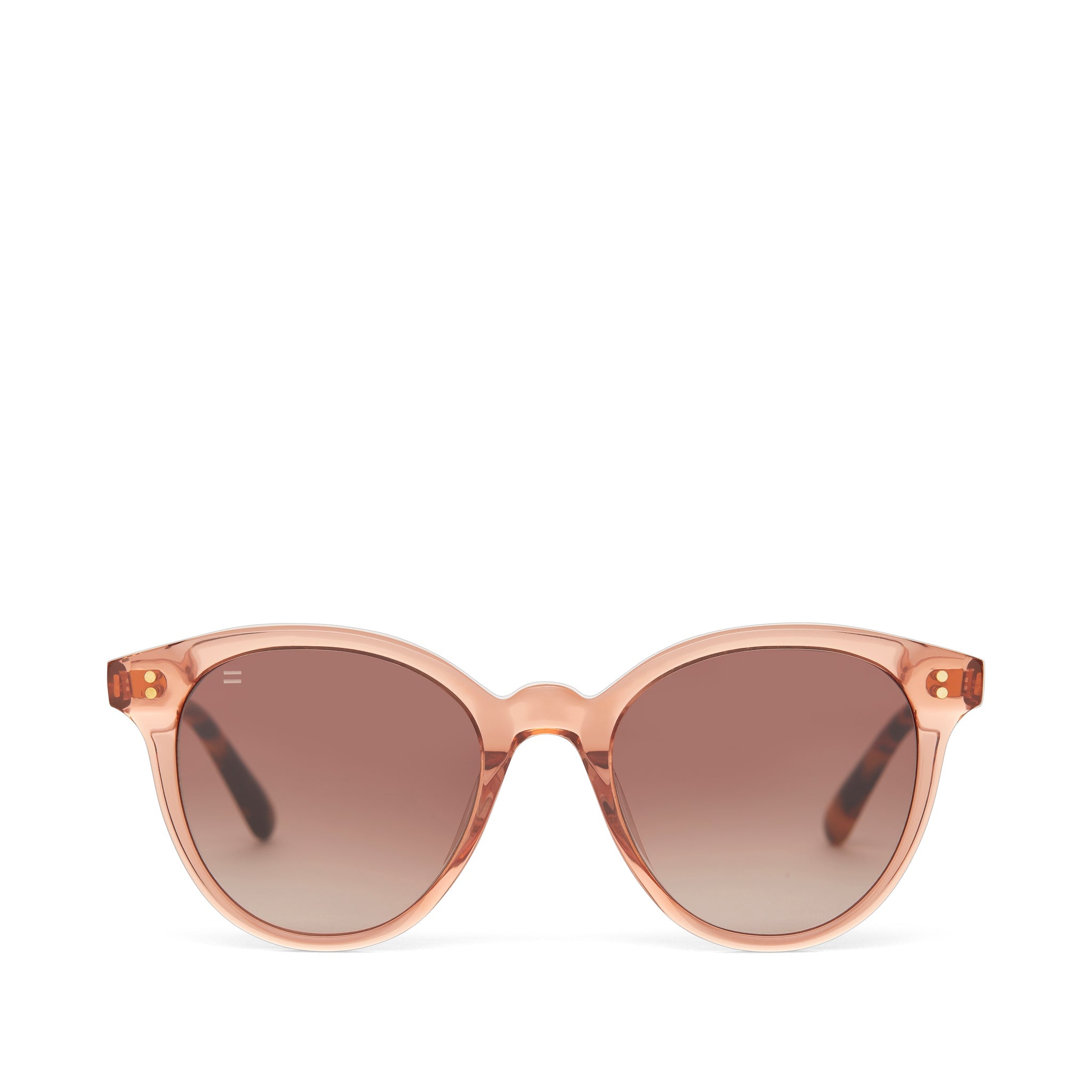 Aaryn Apricot Handcrafted Sunglasses Front View