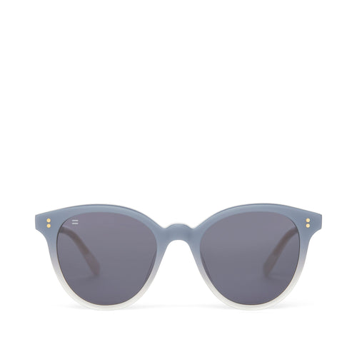 Aaryn Chalky Blue Fade Handcrafted Sunglasses Front View