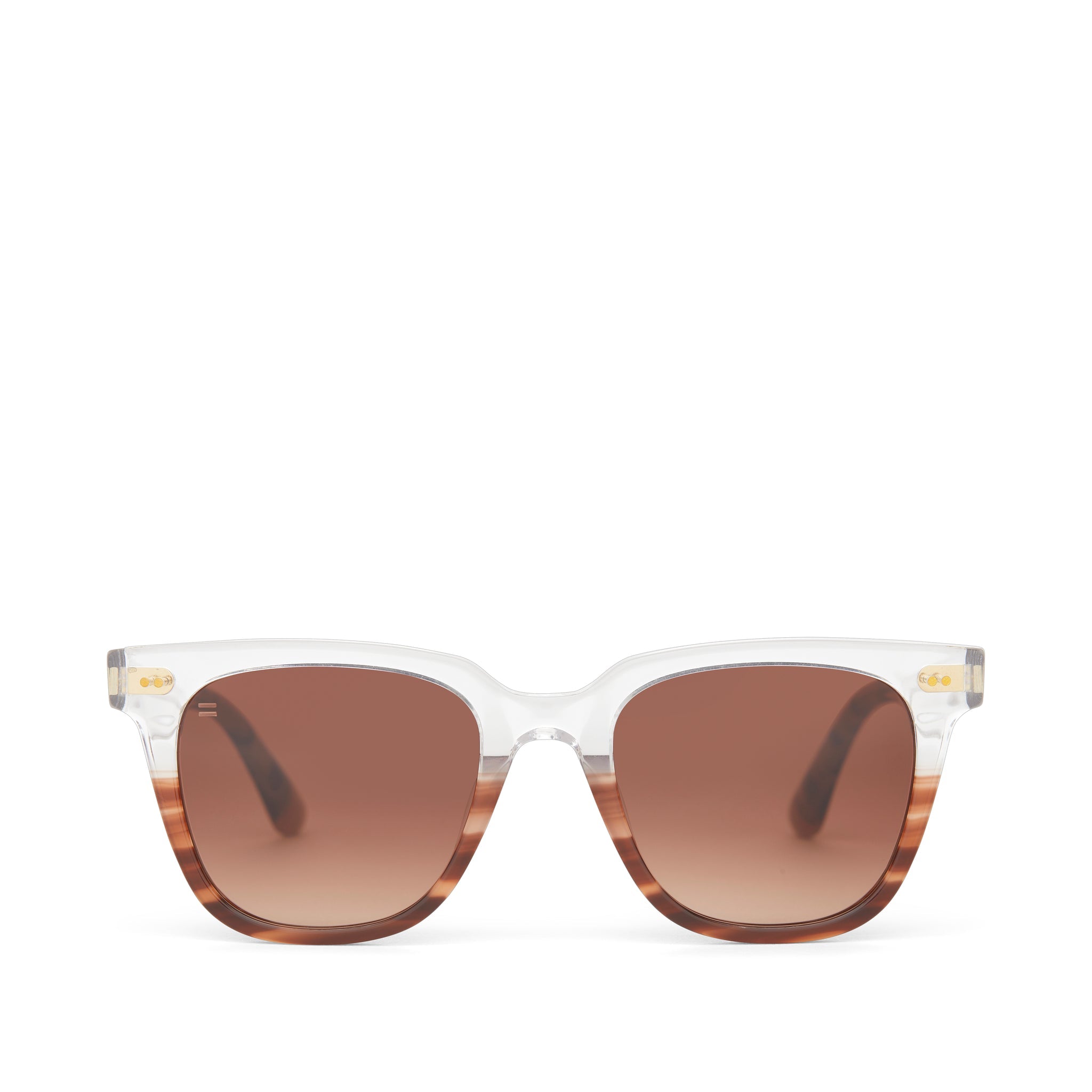 Memphis 301 Mocha Fade Handcrafted Sunglasses Front View