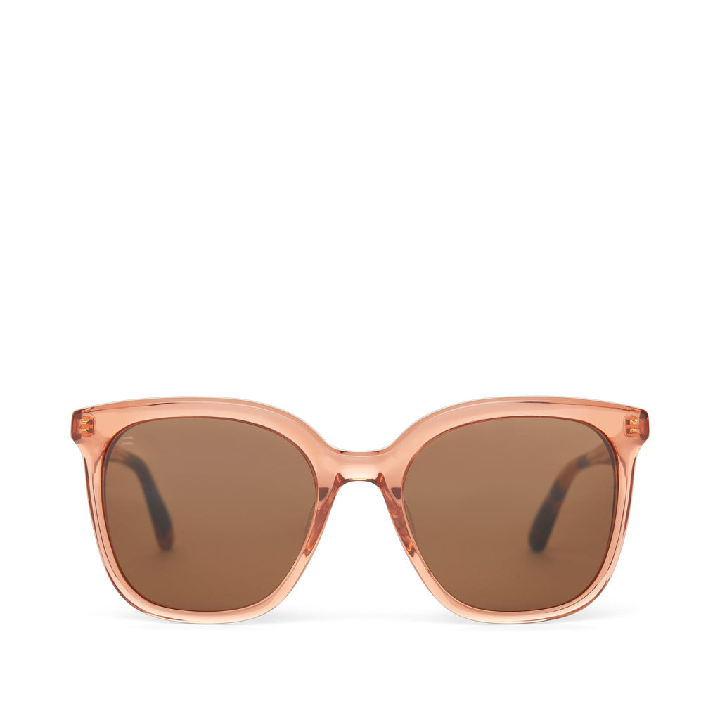 Charmaine Apricot Handcrafted Sunglasses Front View
