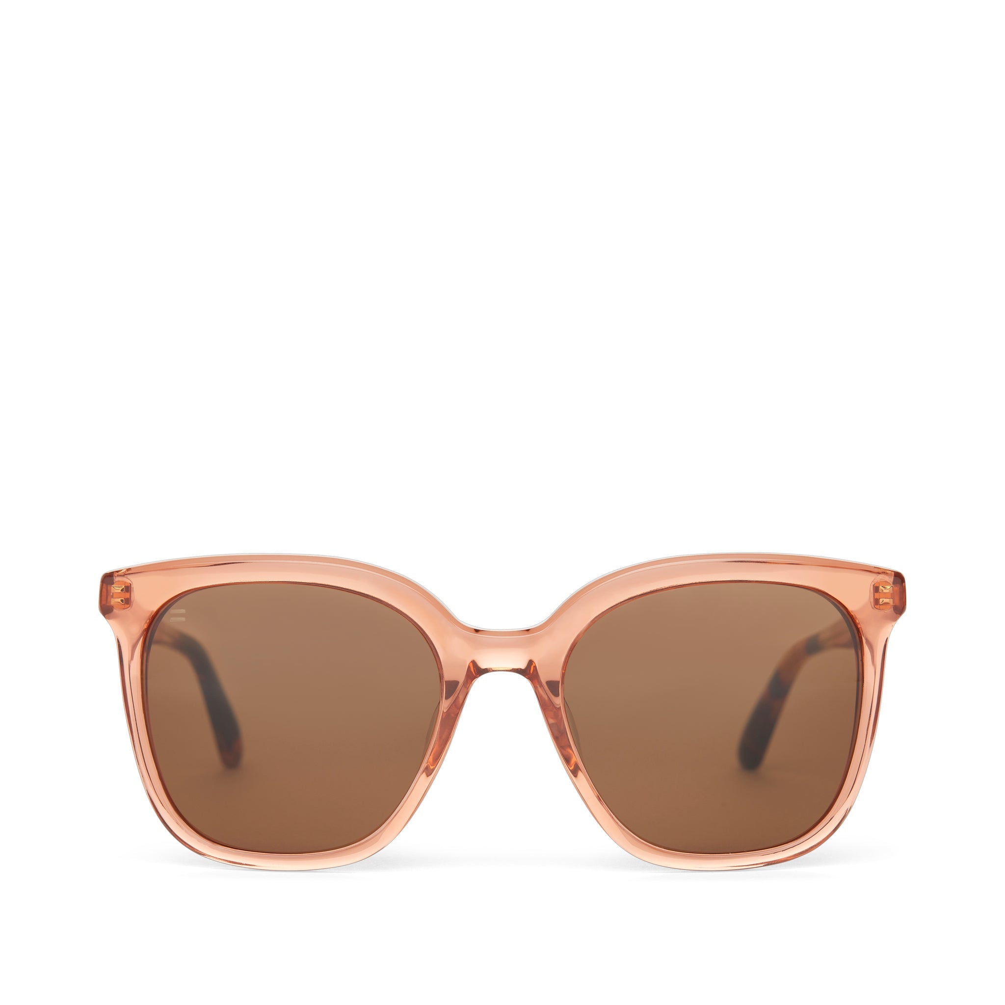Charmaine Apricot Handcrafted Sunglasses Front View