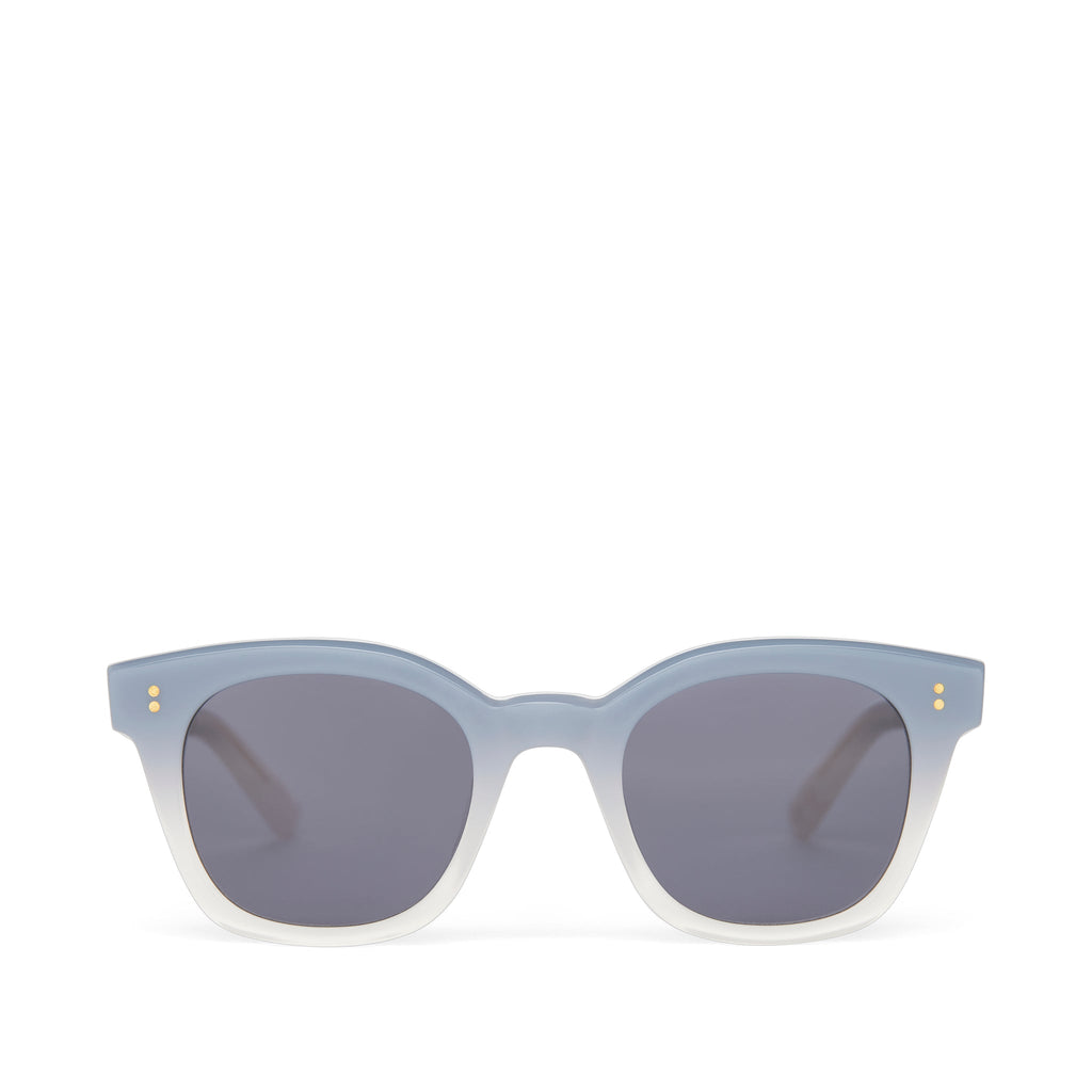 Rome Chalky Blue Fade Handcrafted Sunglasses Front View