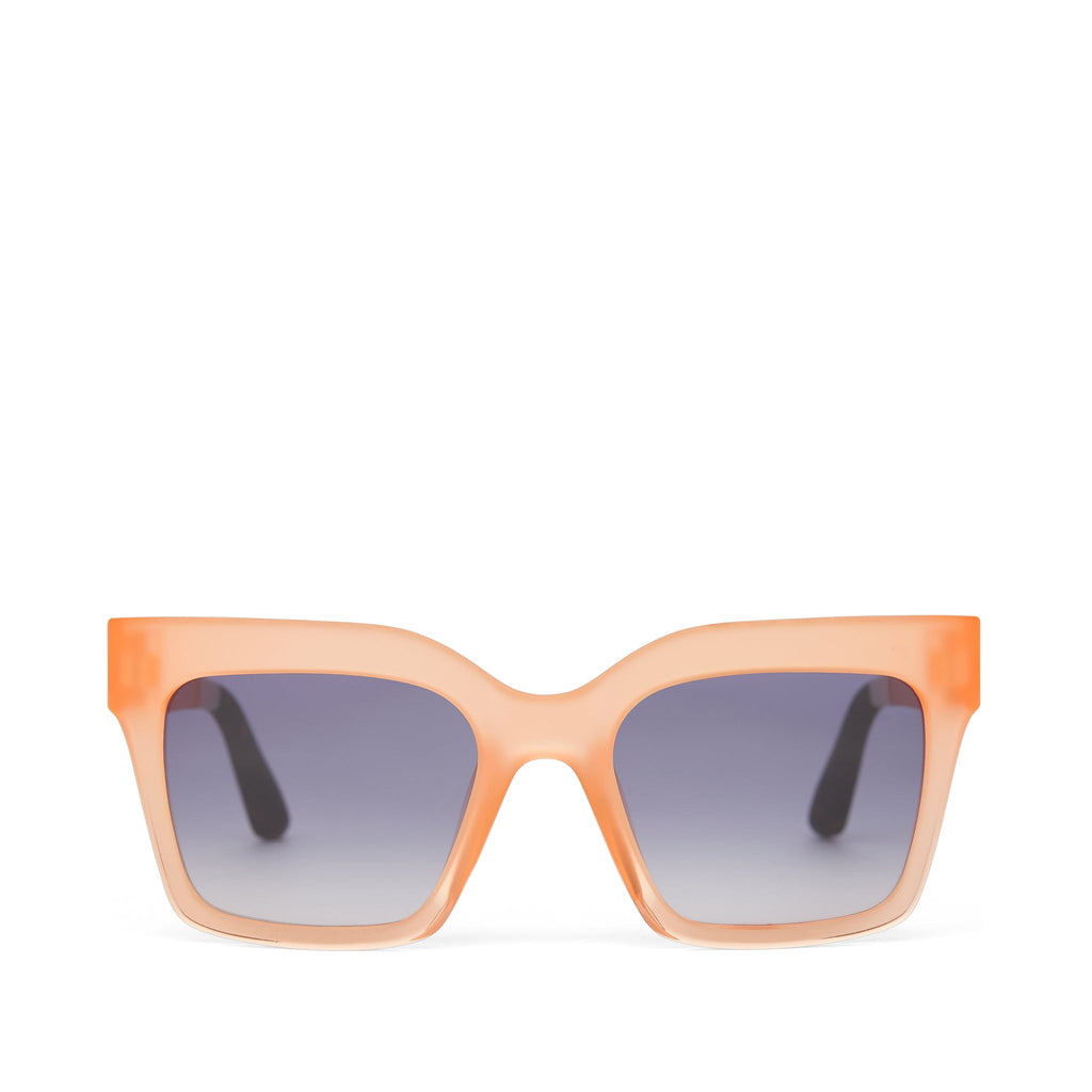 Adelaide Peach Crystal Fade Traveler Sunglasses Front View