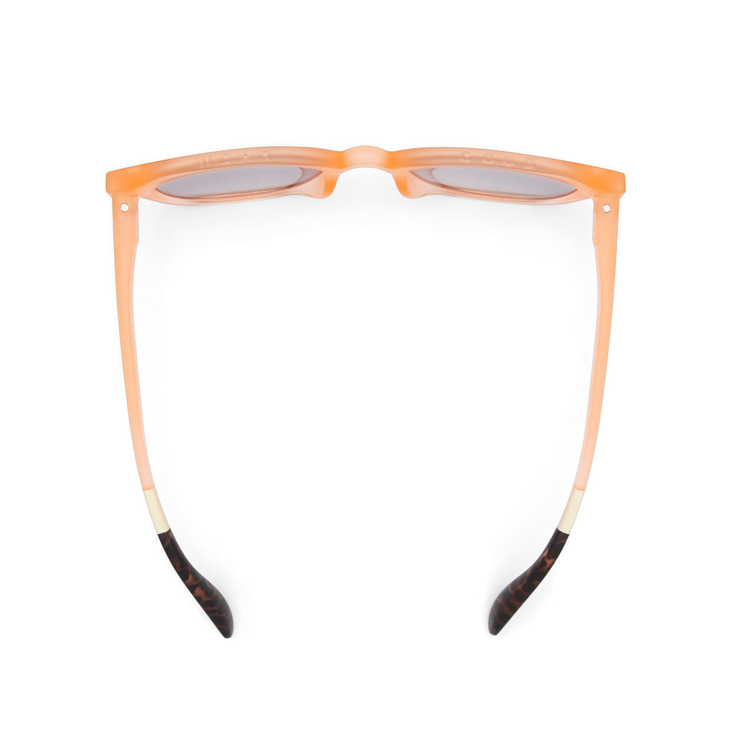 Juniper Peach Traveler Sunglasses Top View