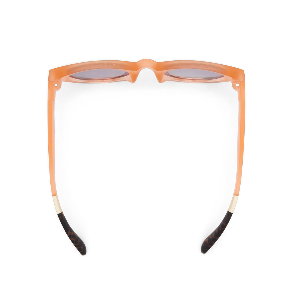 Florentin Peach Traveler Sunglasses Top View