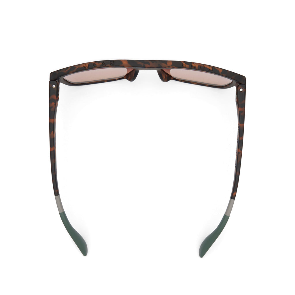 Jett Matte Tortoise Traveler Sunglasses Top View